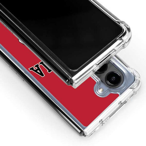University of Georgia Bulldogs Logo Galaxy Z Fold5 5G Clear Case